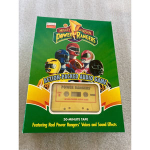 Vintage 1994 Mighty Morphin Power Rangers Action-Packed Audio Game Yellow Tape